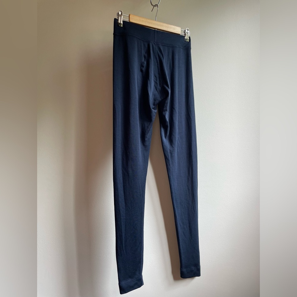 Smart Wool Navy Leggings / Base Layer Size Medium - Picture 6 of 11